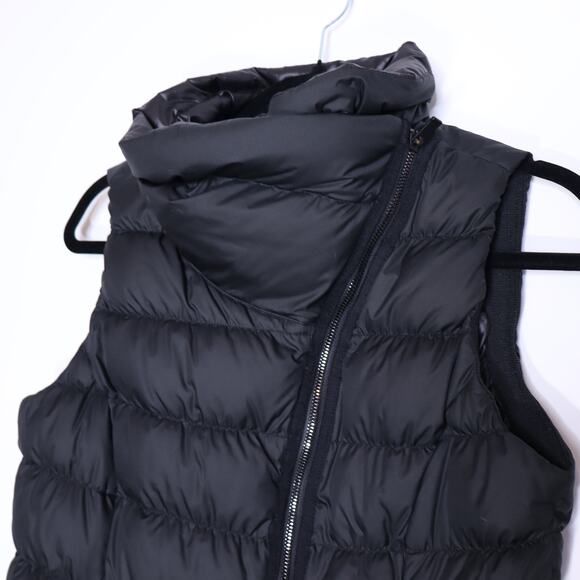ATHLETA Downabout Vest Black Goose Down Fill Puffer High Neck Full Zip Women's S - Picture 6 of 11